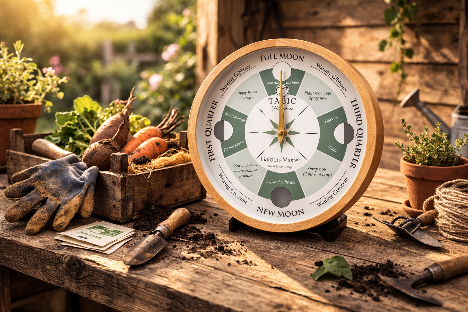 Planeteco Garden Master - Moon Gardening clock - , the Best gardening tool for any Gardener