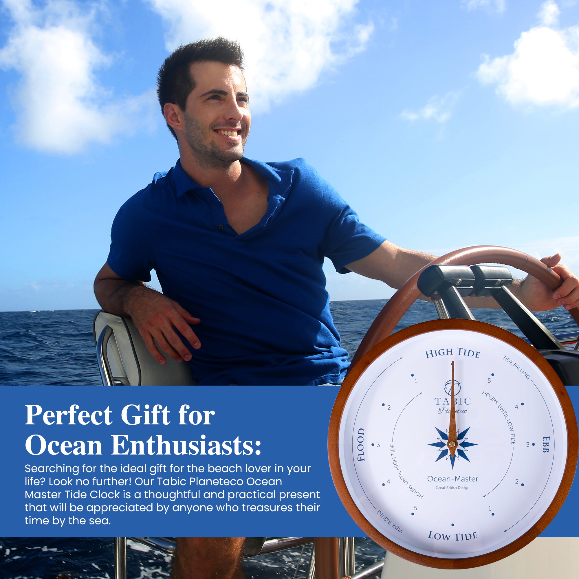 Tide clock - Planeteco Ocean Master, for ocean, sea and coastal activities