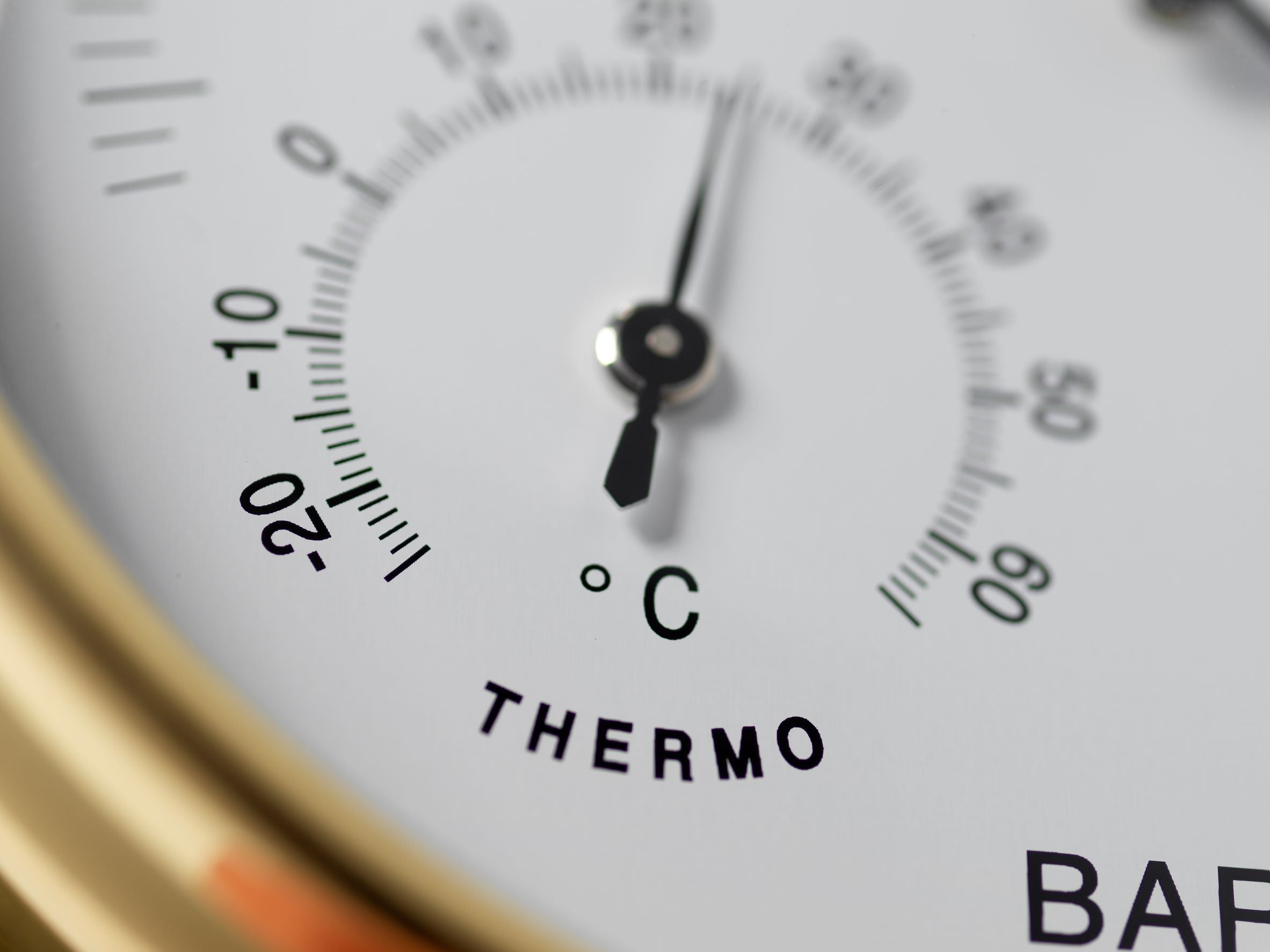 Solid Brass Barometer with Built in Hygrometer and Thermometer gauges - TABIC CLOCKS