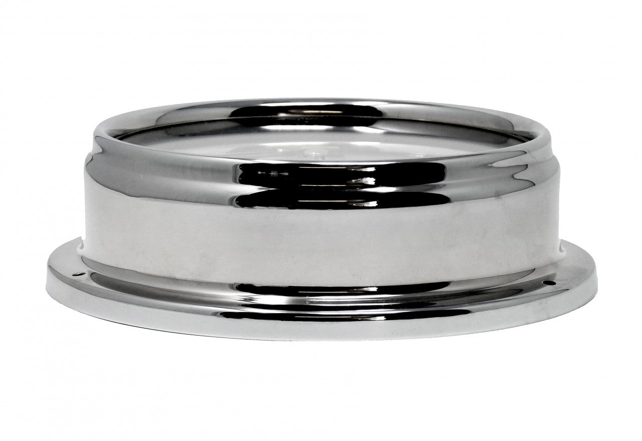 Handmade Thermometer in Chrome With White Dial - TABIC CLOCKS