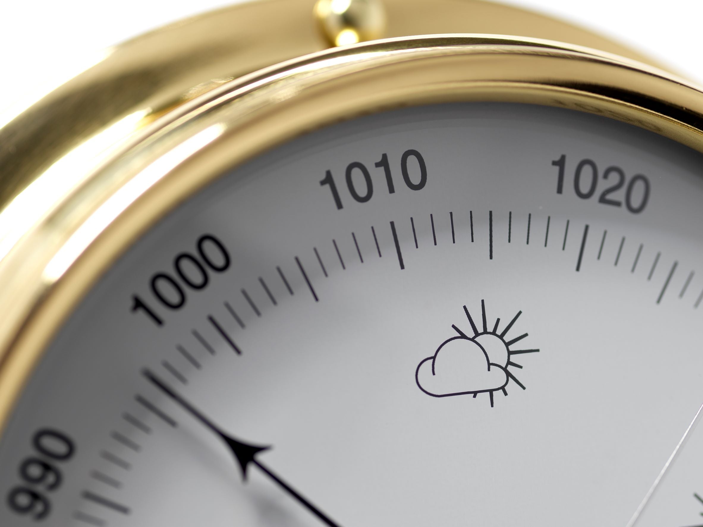 Solid Brass Barometer with Built in Hygrometer and Thermometer gauges - TABIC CLOCKS