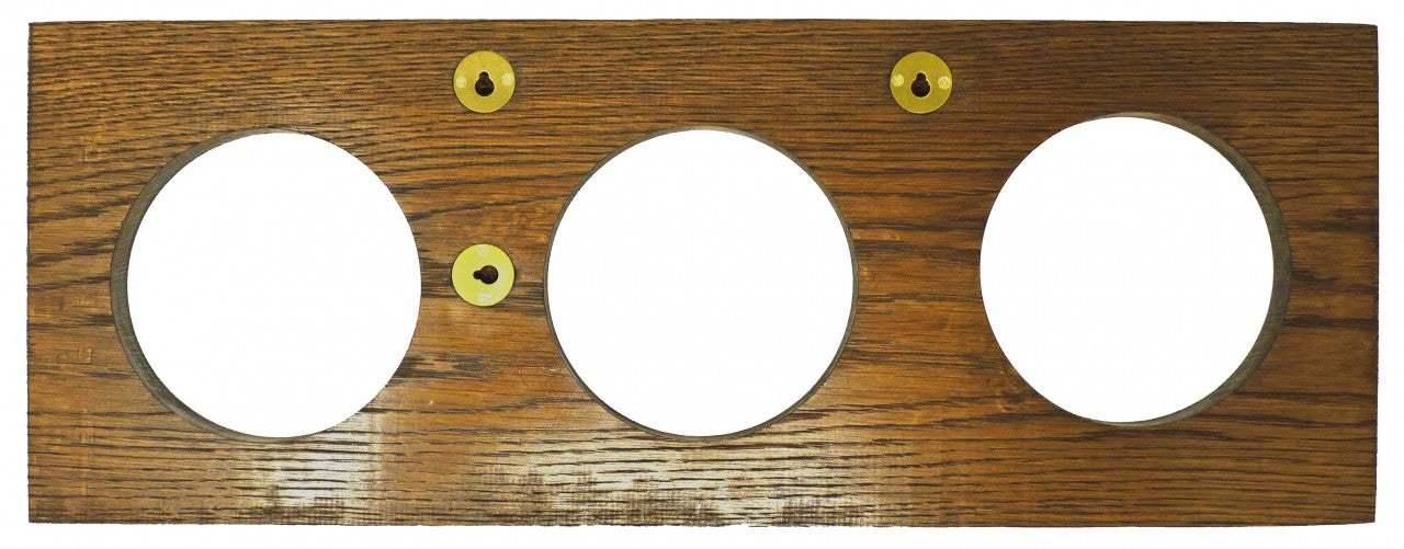 Handmade Treble English Dark Oak Oak Wall Mount - TABIC CLOCKS