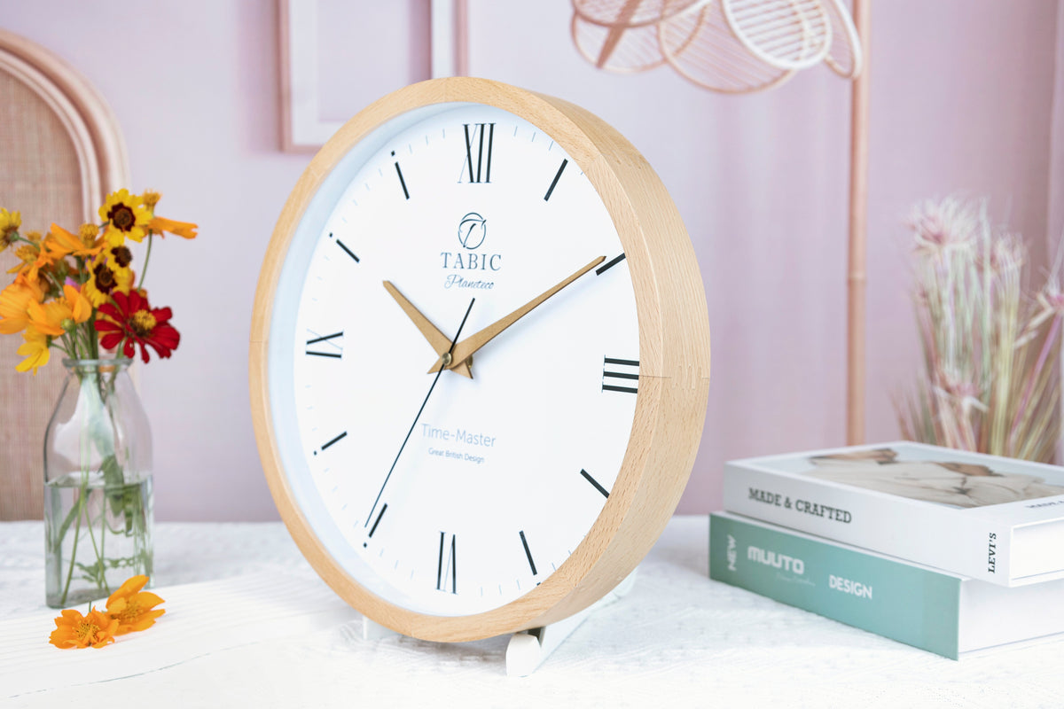 Planeteco Time Master - Time Clock - Roman Numeral Wall Clock