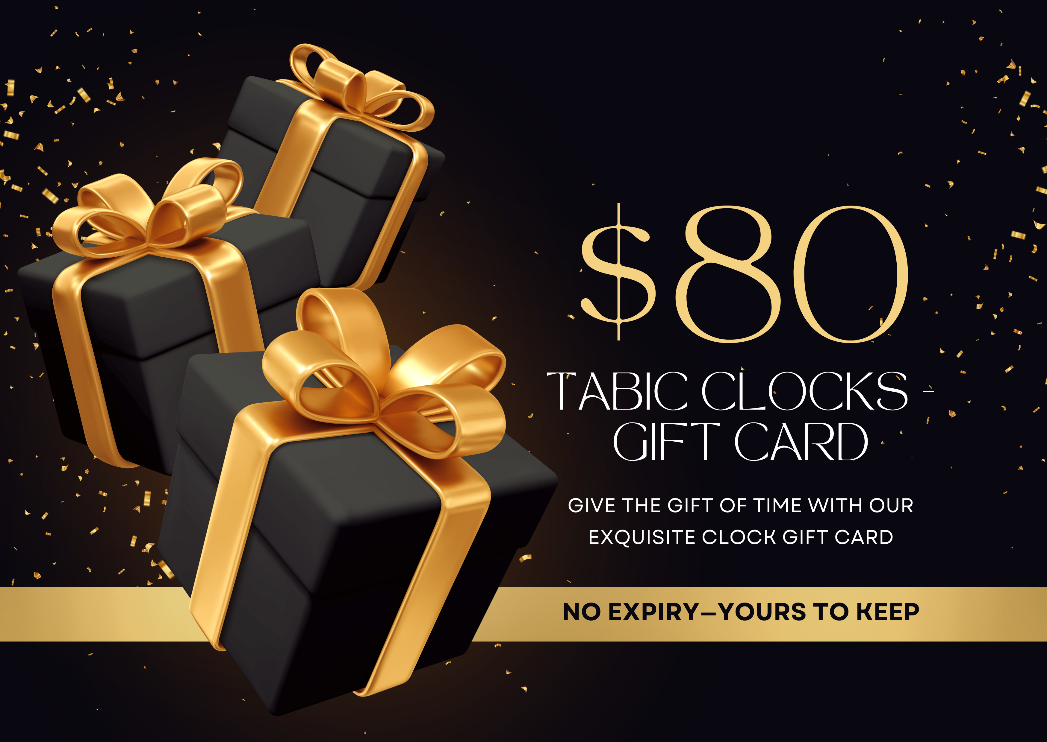 TABIC CLOCKS - Gift card