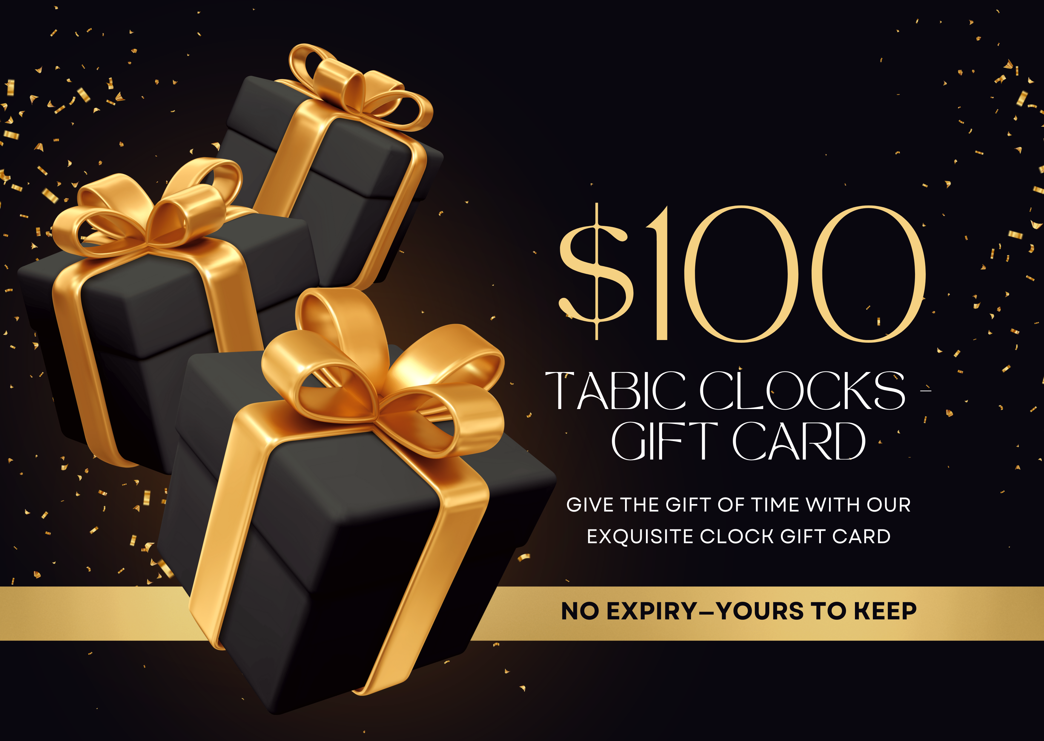 TABIC CLOCKS - Gift card