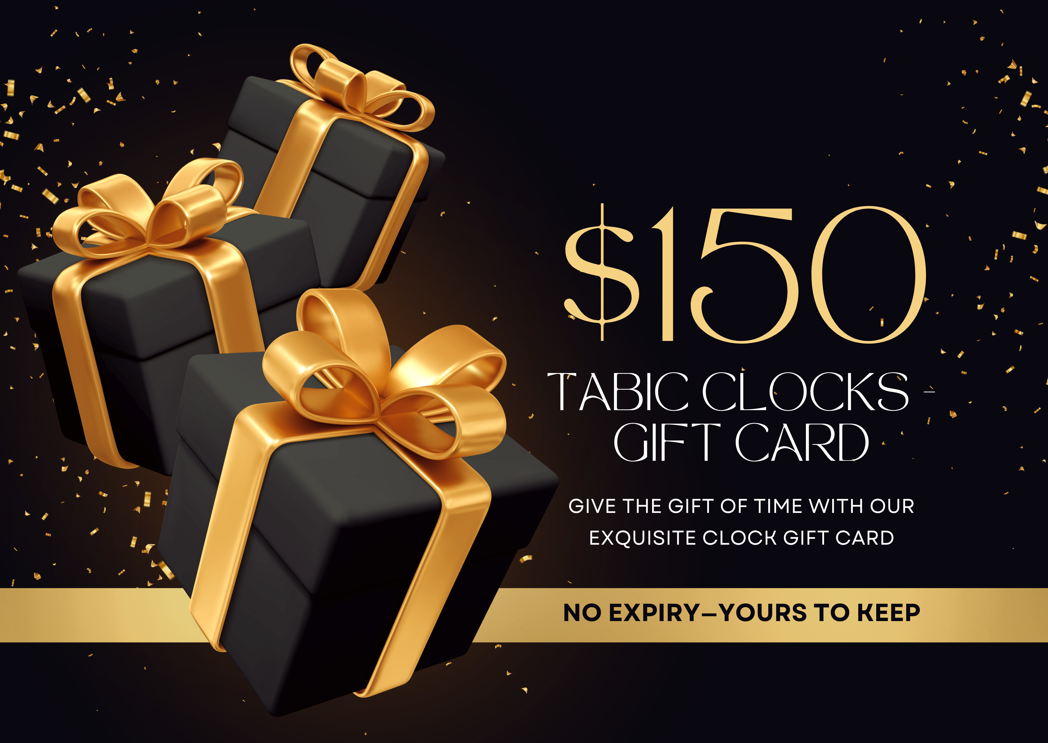 TABIC CLOCKS - Gift card