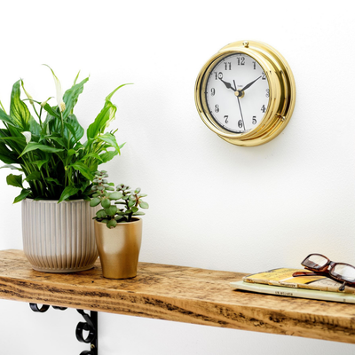 Handmade Solid Brass Arabic Clock