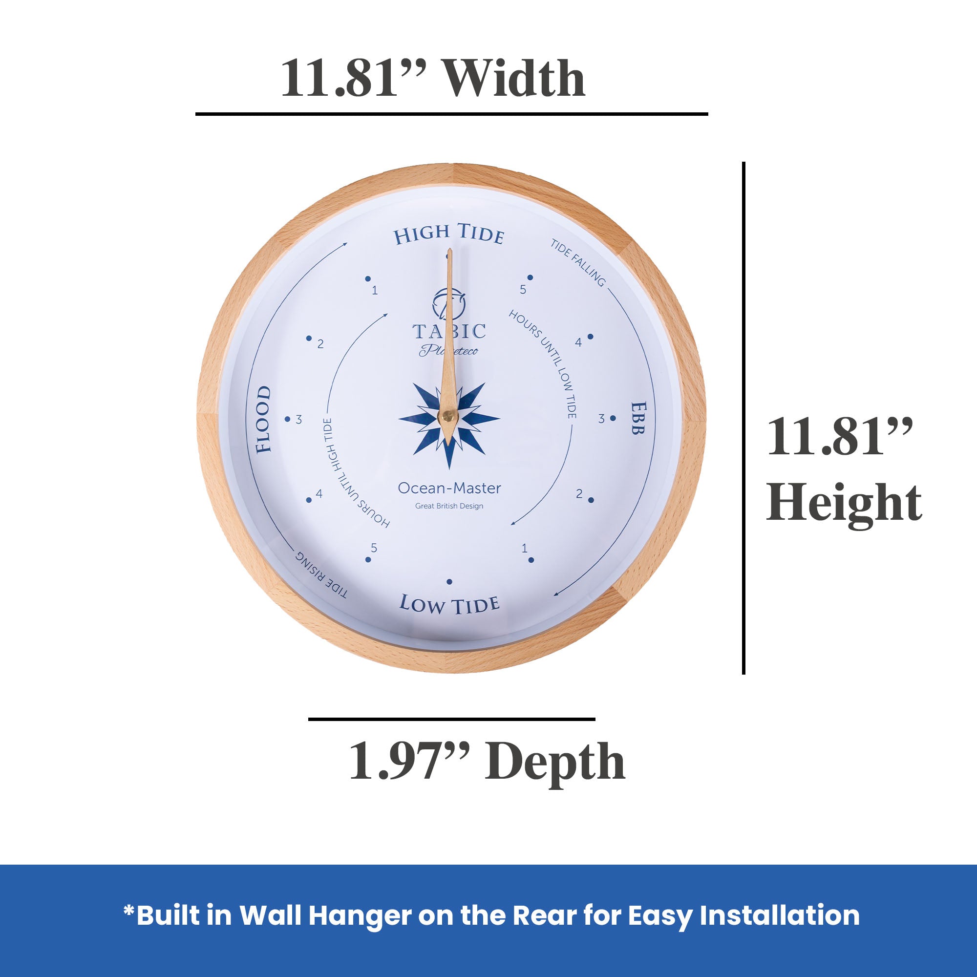 Tide clock - Planeteco  Ocean Master, for ocean, sea and coastal activities