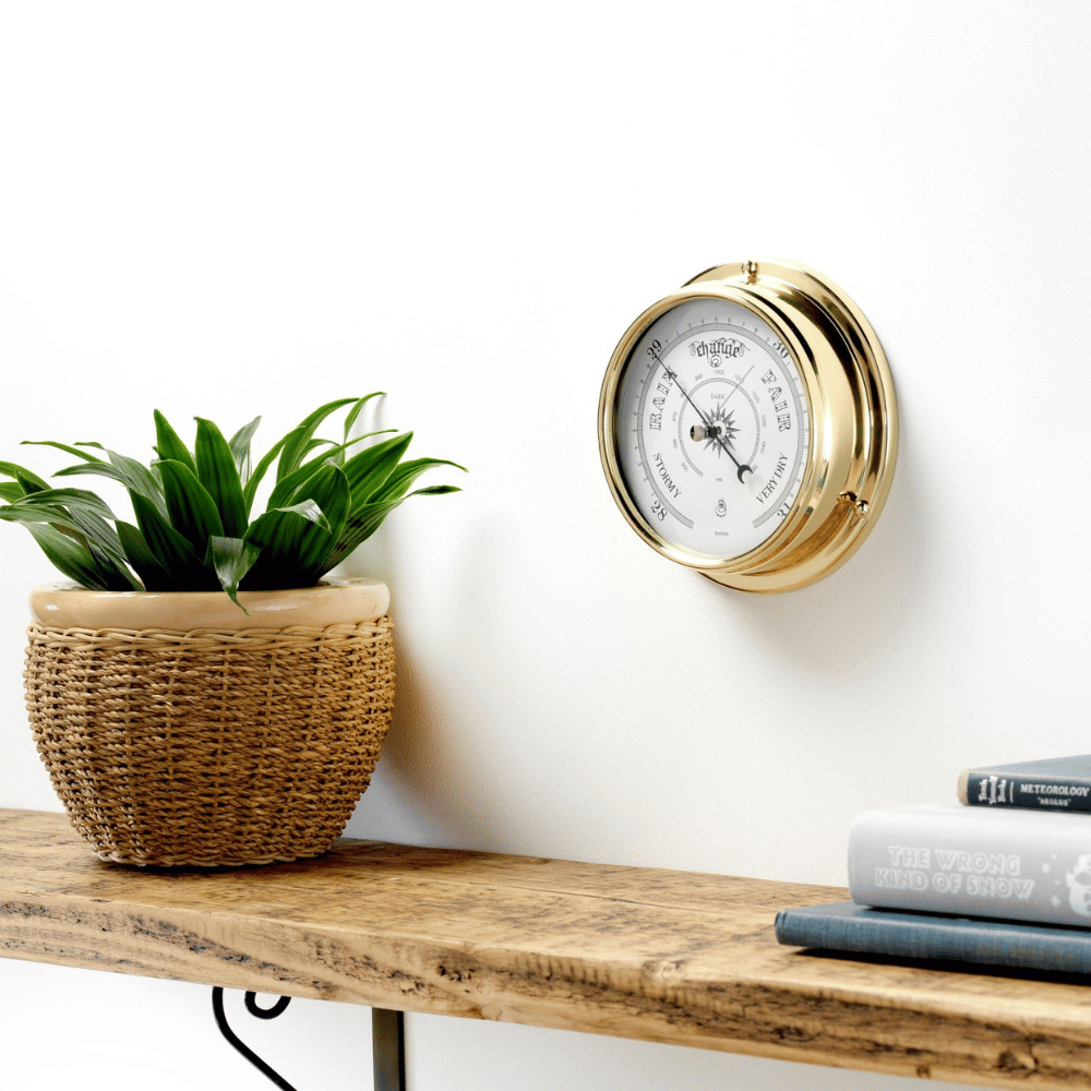 Handmade Solid Brass Traditional Barometer