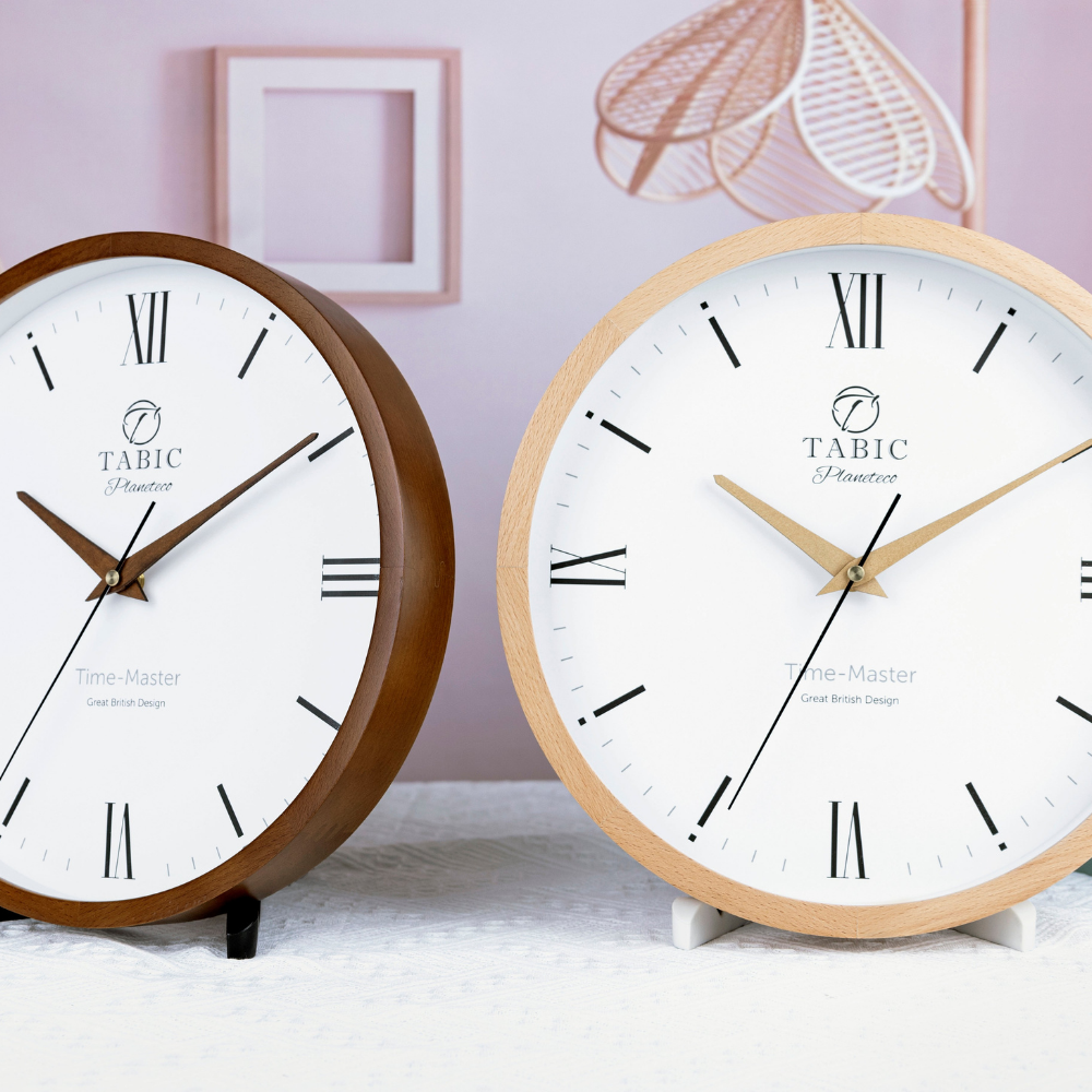 Time Clock - Planeteco Time Master- Roman Numeral Wall Clock