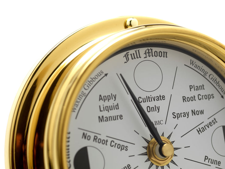 Moon Gardening Clock Classic Brass Moon gardening clock classic brass