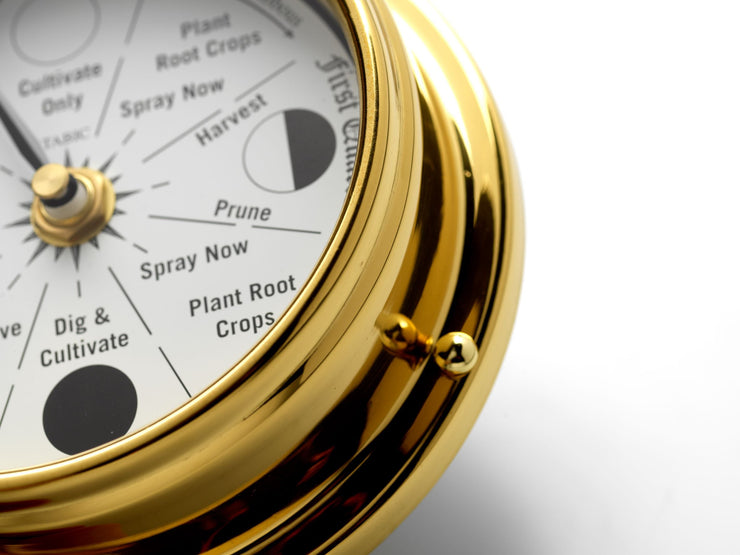 Moon Gardening Clock Classic Brass Moon gardening clock classic brass
