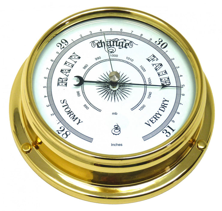Handmade Solid Brass Traditional Barometer - TABIC CLOCKS