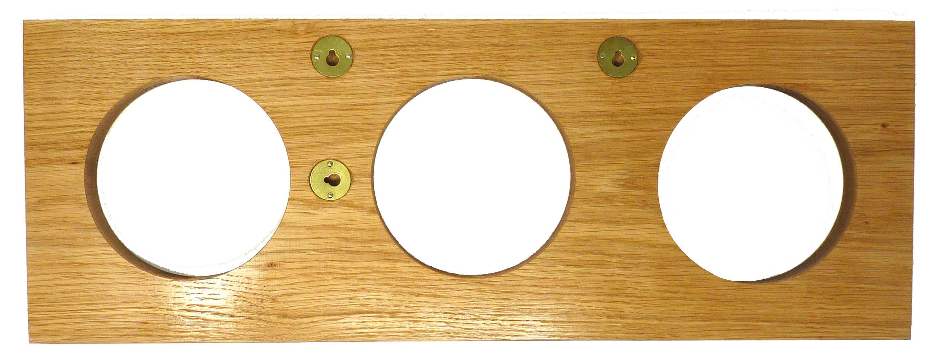 Handmade Treble English Natural Oak Wall Mount - TABIC CLOCKS